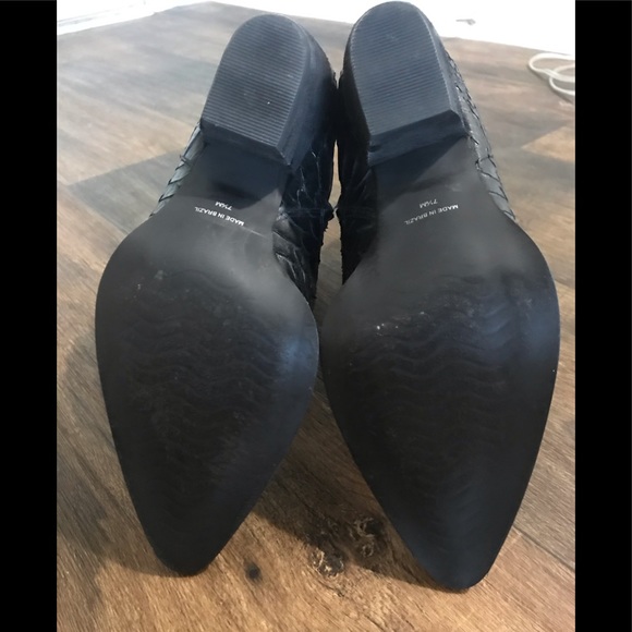 Matisse black leather snakeskin Caty boot - Picture 8 of 8